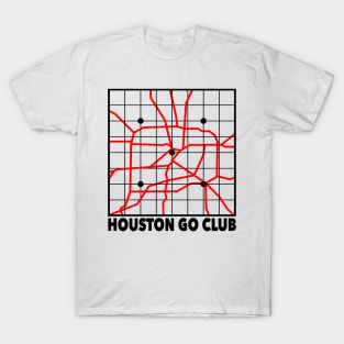 Houston Go Club (Black Lines) T-Shirt